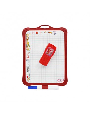 [084] ARDOISE 2EN1+STYLO+CHIFFON LE COQ